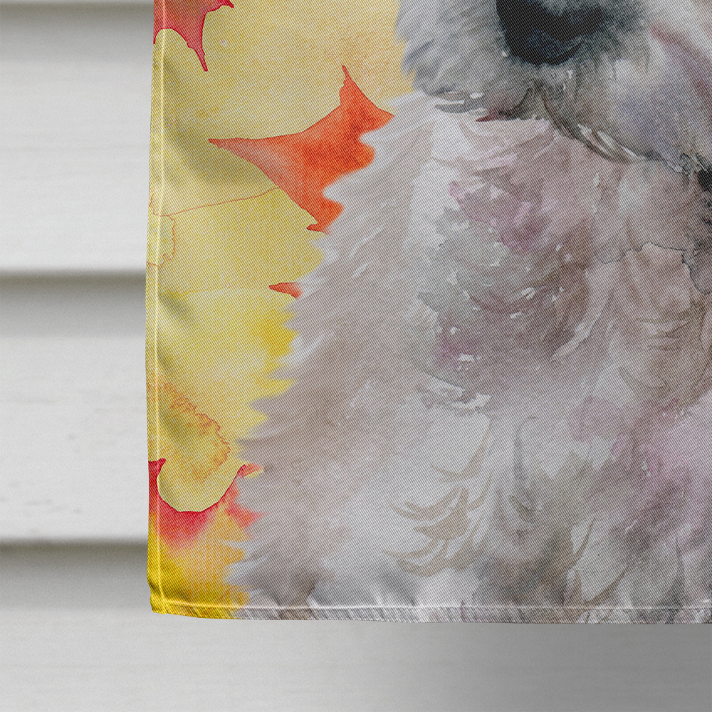 Carolines Treasures BB9962CHF Westie Fall Flag Canvas House Size  Large multicolor