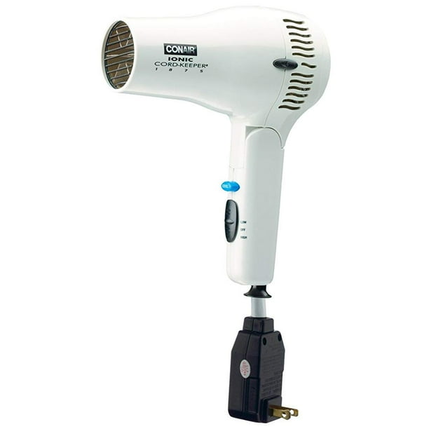 Conair 169WIW 1875 Watt Ionic CordKeeper Hair Dryer w/ Folding Handle