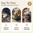 thumbnail image 6 of KUETH 9x12 Zebra Area Rugs Machine Washable Rugs for Living Room, Non Slip Flat Pile Rug with Rubber Backing, Modern Rug for Entryway Bedroom Dining Room Home Office, 6 of 10