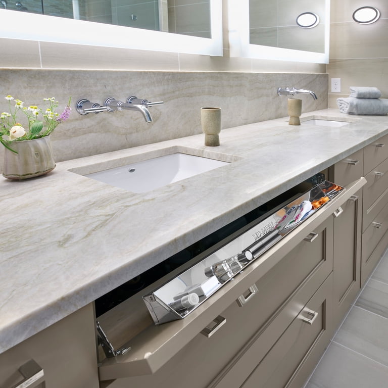 Rev-A-Shelf 25-Inch Stainless Steel Tip-Out Tray For Kitchen Sink Organization
