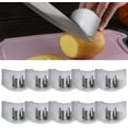thumbnail image 3 of RKSTN Finger Guard 10pc Stainless Steel Vegetable Cutting Finger Guard, 3 of 3