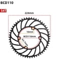 thumbnail image 1 of Mosiee Road Bike Single Chainwheel 110Bcd 4 Bolts 48T-56T Narrow Wide Tooth Chainring, 1 of 6