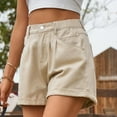 thumbnail image 4 of Birdeem Spring and Summer New Womens Button Zipper Solid Fashion Casual Short Jeans, 4 of 12