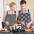 thumbnail image 5 of Apron Kitchen Apron Waterproof Vinyl Cooking Apron with Pockets Wipe Clean Aprons Chef Apron Wipeable Apron Plastic Apron Oil Cloth, 5 of 5