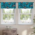thumbnail image 2 of LALILO Kitchen Curtain Valance Beautiful Artistic Rod Pocket Window Curtain 52"x 18" Set of 2, 2 of 5