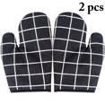 thumbnail image 2 of Oven Mittens Heatproof Non-slip 2PCS Cotton Linen Kitchen Mittens Baking Mitts, 2 of 10
