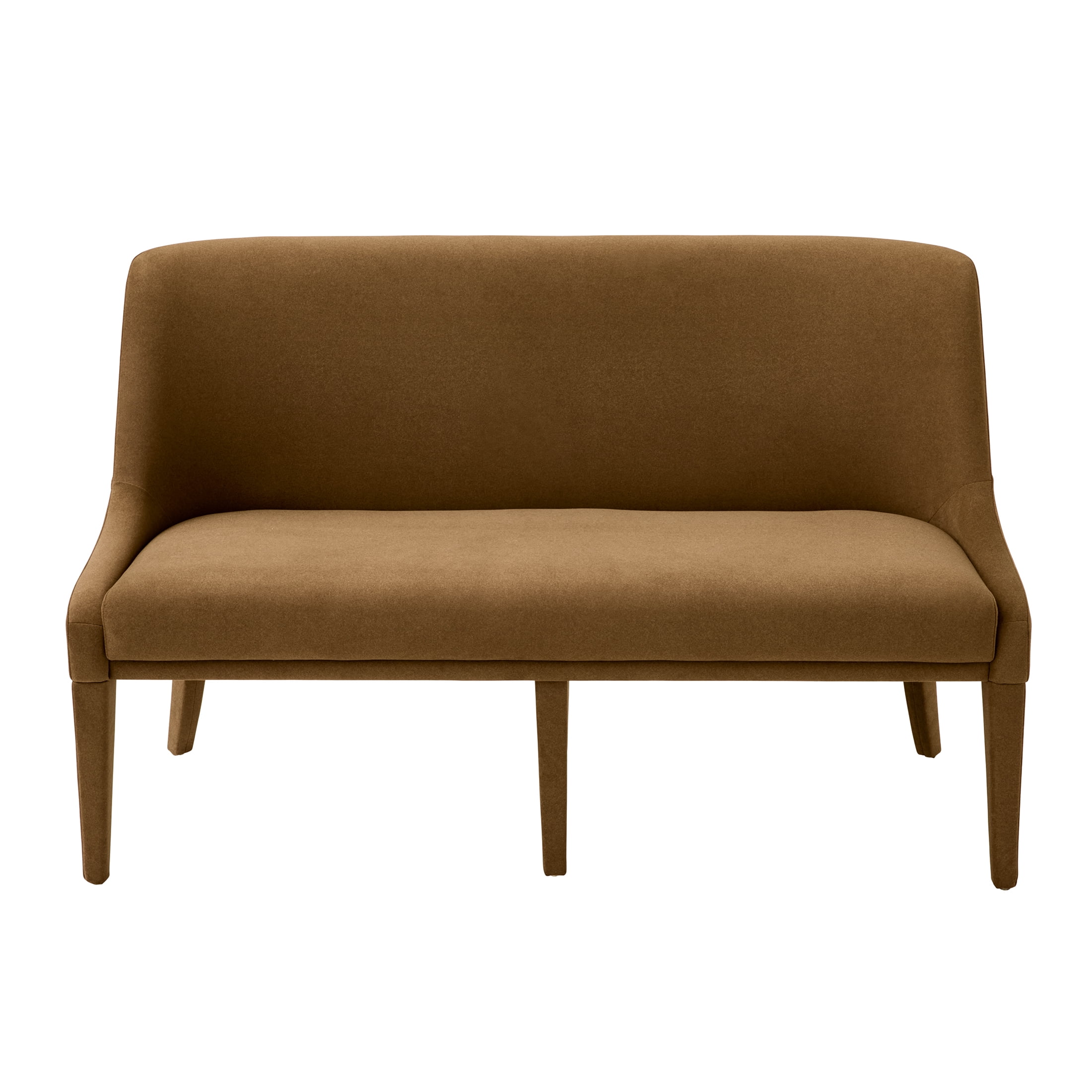Better Homes & Gardens Windsor Upholstered Dining Bench, Tobacco