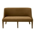 thumbnail image 2 of Better Homes & Gardens Windsor Upholstered Dining Bench, Tobacco, 2 of 7