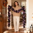 thumbnail image 3 of XGFHYJEH Halloween Decor, Halloween Decorations Indoor, Artificial Rattan Home Window Decoration Layout Simulation Maple Leaf Rattan, 3 of 7