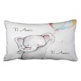 thumbnail image 1 of RYLABLUE Popular Baby Elephant Polyester 20 x 30 Inch Rectangle Throw Pillow Covers With Hidden Zipper Home Sofa Cushion Decorative Pillowcases, 1 of 1
