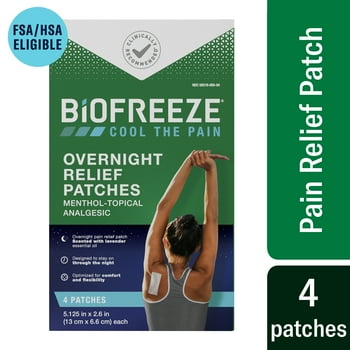 Biofreeze Overnight  Patches, 4 Patches