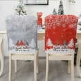 thumbnail image 2 of Funda navideña para silla Yuarrent muebles de manga estilo europeo rojo, 2 of 6
