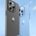 thumbnail image 4 of Compatible with iPhone 14 Pro Max Frosted Case Matte Clear Thin Ultra Translucent Shockproof Slim Delicate Touch Protective Fashion Shockproof Cover for Women Girls Man, 4 of 9
