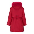 thumbnail image 5 of Winter Jackets for Women Warm Waterproof Hooded Parka Coat Fleece Lined with Pockets Daily Commute Outdoor, 5 of 6