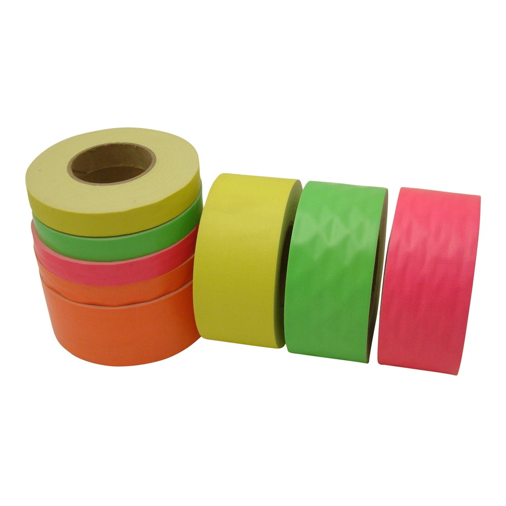 JVCC DTENT Fluorescent Duct Tape 1/2 in x 60 yds. (Fluorescent Orange)