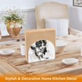 thumbnail image 5 of Run Black and White Cat Napkin Holder for Table Clear Napkin Stand Paper Holder Acrylic Organizer Dispenser Napkins for Dinner Kitchen Restaurant Room, 5 of 8