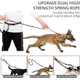 thumbnail image 4 of Bandes de Point Réfléchissantes Mains Libres Laisse pour Chien, Double Élastique, Absorbant les Chocs pour Jogging, Marche, Randonnée, Élasticité, Sécurité, Longueur Réglable, Confortable, Sans Enchevêtrement, 4 of 6