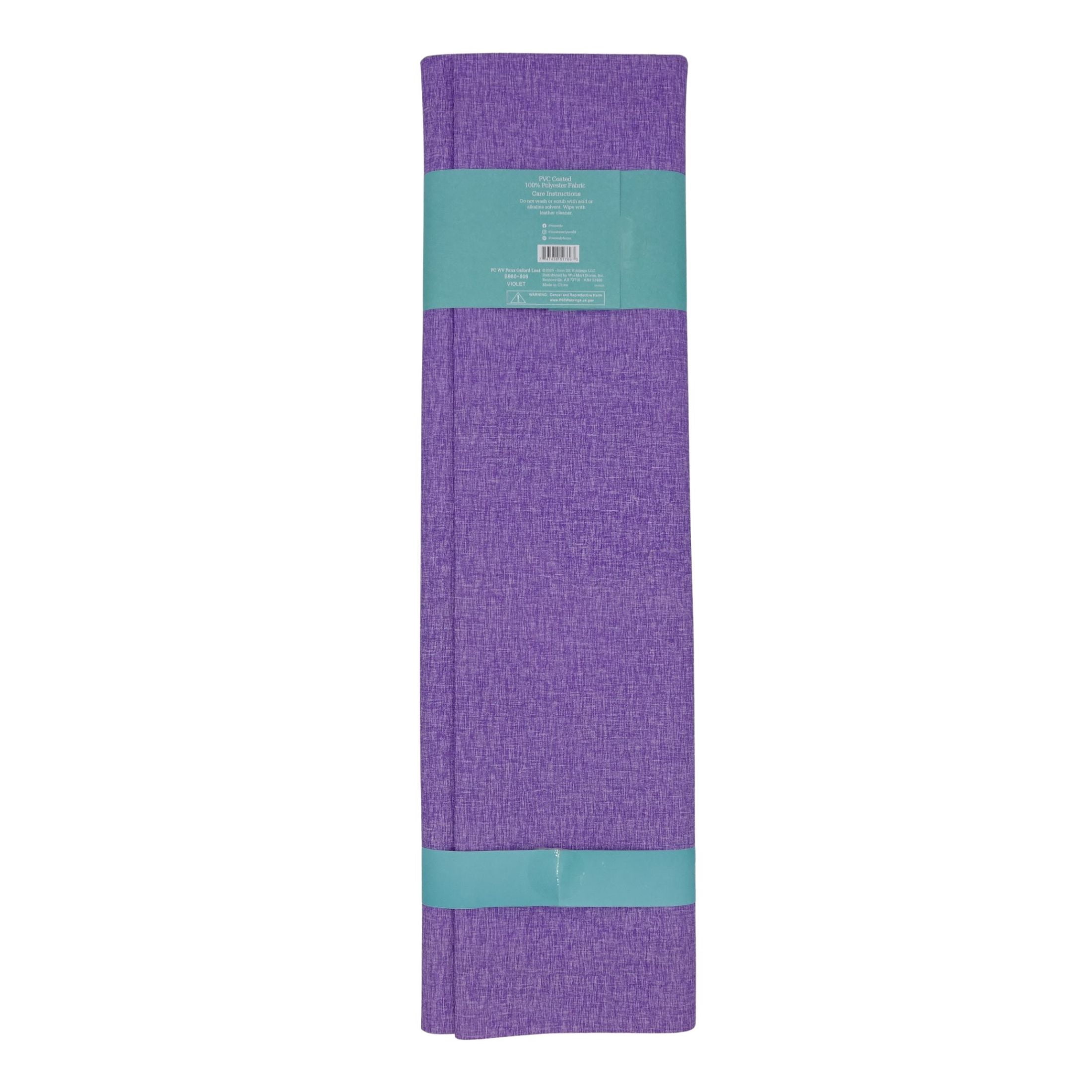 Waverly Inspirations 1.5 Yard Cut Faux Oxford Fabric, Violet, 44” Wide for Crafts & DIY Projects