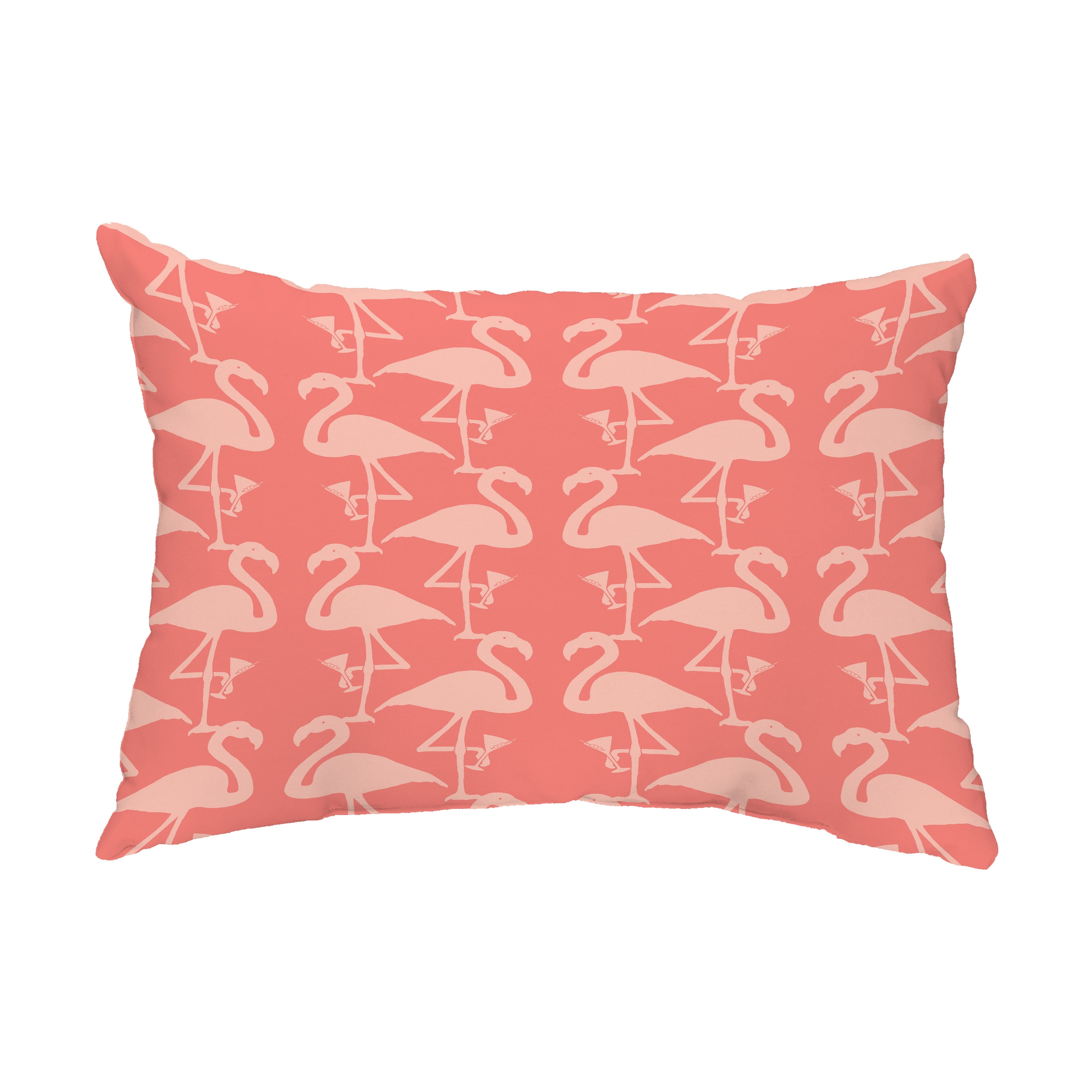 The Pillow Collection Haya Animal Print Pink Down Filled Throw Pillow
