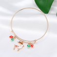 thumbnail image 3 of Pulsera navideña de alce de aleación Rojo Verde, 3 of 3