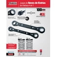 thumbnail image 3 of Juego de 2 llaves de matraca 4 en 1 Urrea 1170-A, 3 of 4