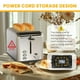 thumbnail image 5 of Toaster Simple Deluxe para 2 rebanadas y 6 niveles de dorado, color plateado, 5 of 7