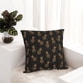thumbnail image 6 of Yiaed Gold Glitter Pineapples Print Pillow Covers Super Soft Decorative Square Throw Pillow Covers Case Cushion Covers for Sofa Couch Bedroom Car Decor（No pillow core）-12"x12", 6 of 7