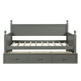 thumbnail image 3 of Veryke Traditional Manufactured Wood Storage Daybed, Twin, Gray, 3 of 5