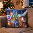 thumbnail image 2 of Xuniizn Christmas Pillow Covers 18x18 inch Xmas Decorations Soft Plush Faux Fur Wool Christmas Throw Pillow Cases Winter Holiday Decor for Sofa Living Room, 2 of 7