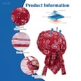 thumbnail image 3 of CUIYUAN Unisex Breathable Paisley Cooling Headscarf Cap Elastic Cycling Sports Cap Cooling Head Scarf Head Wrap Women Helmet Liner Head Bandana Motorcycle Durags Caps Hip-hop Streetwear, 3 of 3