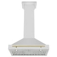 thumbnail image 3 of ZLINE 30 ZLINE Autograph Edition Stainless Steel Range Hood with Stainless Steel Shell and Champagne Bronze Handle (KB4SNZ-30-CB, 3 of 5
