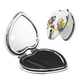 thumbnail image 1 of Pofeuu Minions for Portable Pocket Makeup Mirror PU Cover Compact Travel Mirror with Normal and Magnifying Double Sided Glass-Round Shape-Heart Shape, 1 of 9