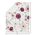 thumbnail image 3 of Sweet Jojo Designs Watercolor Floral Red Pink and Grey Baby Security Blanket, 3 of 5