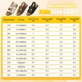 thumbnail image 7 of Lezzglt Kids Toddler Sandals with Cork Footbed, Non-Slip Slides for Boys Girls Double Buckle Slippers with Adjustable Back Strap, Comfort Water-Resistant Shoes, 7 of 7