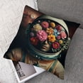 thumbnail image 7 of Outer Space Throw Pillow Cushion Cover, Man in The Spacesuit Image, Decorative Square Accent Pillow Case, Yellow Blue, 7 of 7
