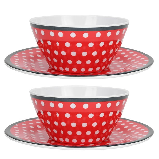 Plato de porcelana de imitación plato redondo hermoso juego de platos de ensalada de colores para dulces frutas viajes a casa ANGGREK Otros