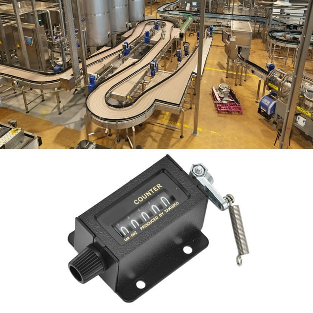 Bale Counter, Glass Mirror Design Number Counter Reset Function for Industry for Printing for Machine