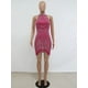 thumbnail image 1 of Kricesseen Sexy Glitter Rhinestone Crystal Tassel Hem Mini Dress Summer Women Off The Shoulder Bodycon Night Clubwear DressS Gao Jinjia LED, 1 of 2