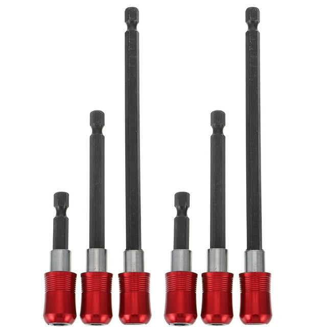Weiweiguan 2 Sets Magnetic Impact Screwdriver Bit Holder Hex Handle Quick Change Bit Holder