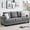 Grey, variant on Modern 89 in 3-Seater Sofa for Living Room, Comfy Couches with Deep Seat, Chenille Couch with Cup Holders and Side Storage Pockets for Apartment Lounge, Blue