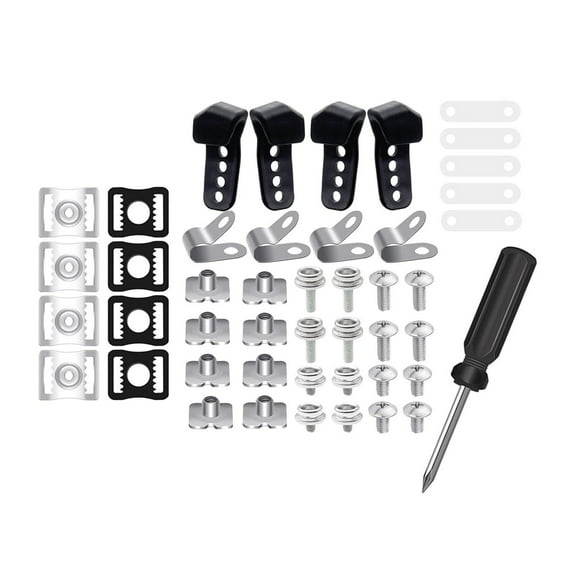 amagogo 61 Pcs Football Helmet Repair Kit Back up Hardwares Hockey Equipment Spare Parts