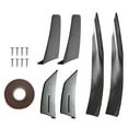 thumbnail image 1 of Universal Carbon Fiber Look Car Front Bumper Lip Splitter Fins Body Canards Diffuser Spoiler for -, 1 of 8
