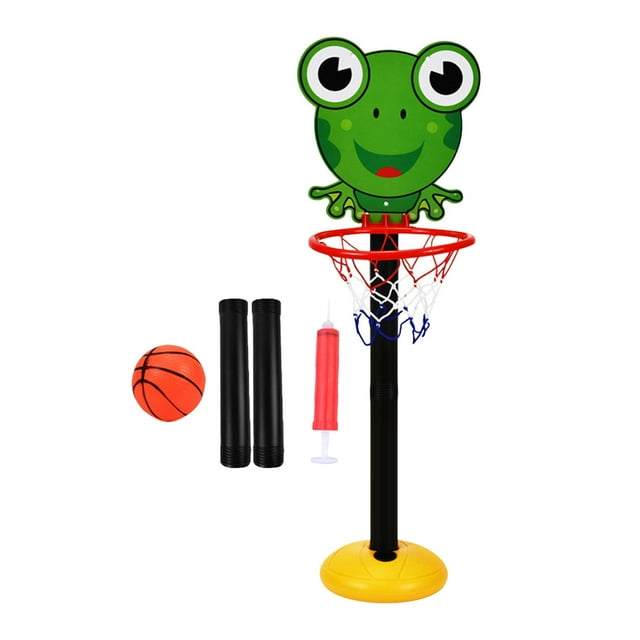 ZheElen Kit de Support de Panier de Basket Mignon Hauteur Réglable : Grenouille de Basket pour Enfants Intérieur