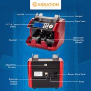 CARNATION Bill Cash Money Counter CR2300 with UV and MG Counterfeit Detection Super Fast