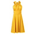 thumbnail image 4 of Women's Multi Strap Backless Dress Casual Sleeveless with Tie Detail Flirty Party Clubwear Summer, 4 of 5