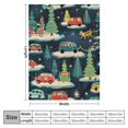 thumbnail image 4 of Orinice Cars Trucks Trees Dog Sleigh Warm Lightweight Blanket Soft Fleece Throw Blanket Living Rooms Sofa Decor Cow Gifts All Seasons Flannel Material Blanket 60x80in, 4 of 6