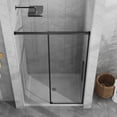 thumbnail image 2 of LiviNest 48x72 Sliding Shower Door Combo: Semi-Frameless Tempered Glass Enclosure with 48x32 White Acrylic Base - Compact Corner Design for Small Bathrooms & Space-Saving Installation, 2 of 6