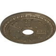 thumbnail image 3 of Ekena Millwork 18 1/8"OD 3 5/8"ID x 1 1/8"P Raymond Ceiling Medallion (Fits Canopies up to 5 1/8"), Hand-Painted Warm Silver, 3 of 5