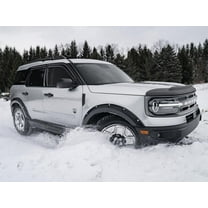 Bushwacker by RealTruck Pocket/Rivet Style Front Fender Flares | 2-Piece Set, Black, Smooth Finish | 20133-02 | Compatible with 2021 - 2024 Ford Bronco Sport