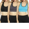 thumbnail image 5 of Matchstick Women's Wirefree Padded Racerback Sports Bra for Yoga Workout Gym Activewear, 5 of 7